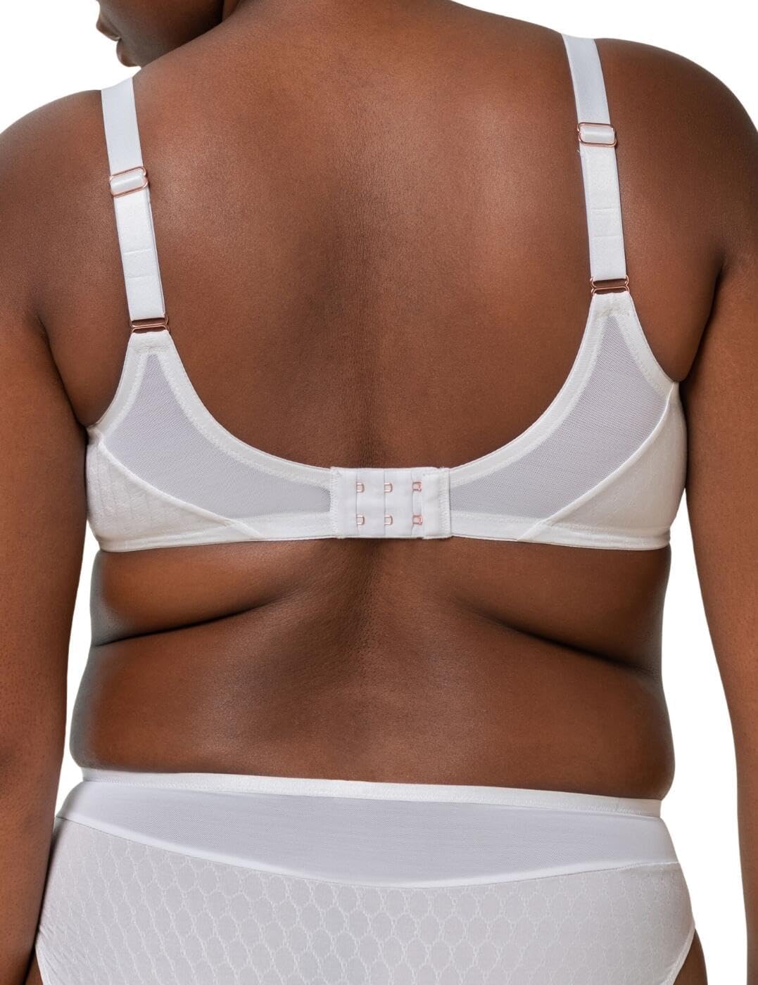 Triumph 40E Azalea Florale Bra WP Padded Underwired Bras White Lingerie