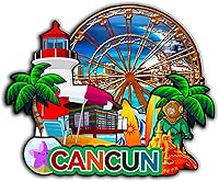 Vista 1 de Imán de Quintana Roo México para nevera de madera 3D, monumentos de viaje, coleccionables, recuerdos, decoración hecha a mano -1989