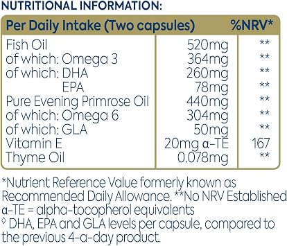 Efamol Efalex Brain Formula | Omega 3 Fish Oil Capsules | 60