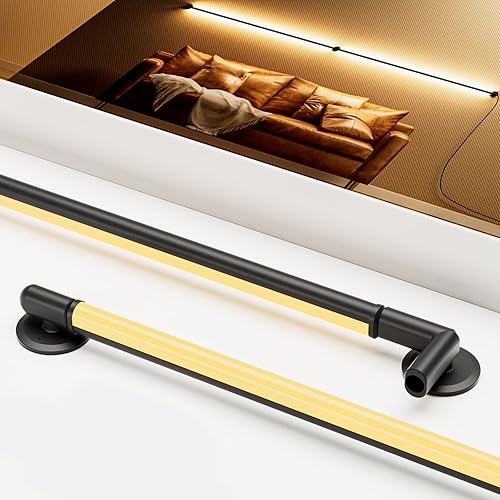 Miniatura 1 de upHere Modernas luces LED de pared, lámpara de pared LED, 3 CCT y 4 brillo regulable, ajuste de rotación de 360, aplique de pared LED para sala de