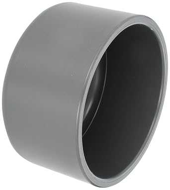 Spears 847 Series PVC Pipe Fitting, Cap, Schedule 80, 8" Socket