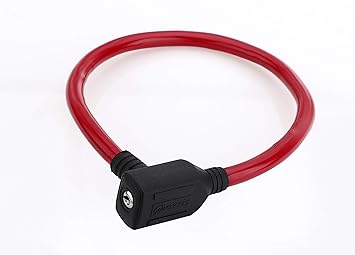 Morris (Bonus) Key Operated Cable Cycle Lock (Red, 26 Inch.)
