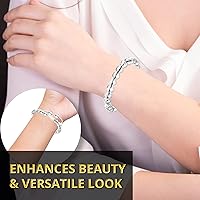 Vista 123 de Adjustable Crystal Bracelet – Gemstone Bead Bracelet with Adjustable Macrame String – Chic Gemstone Bracelet for Men and Women – 8mm Round Healing