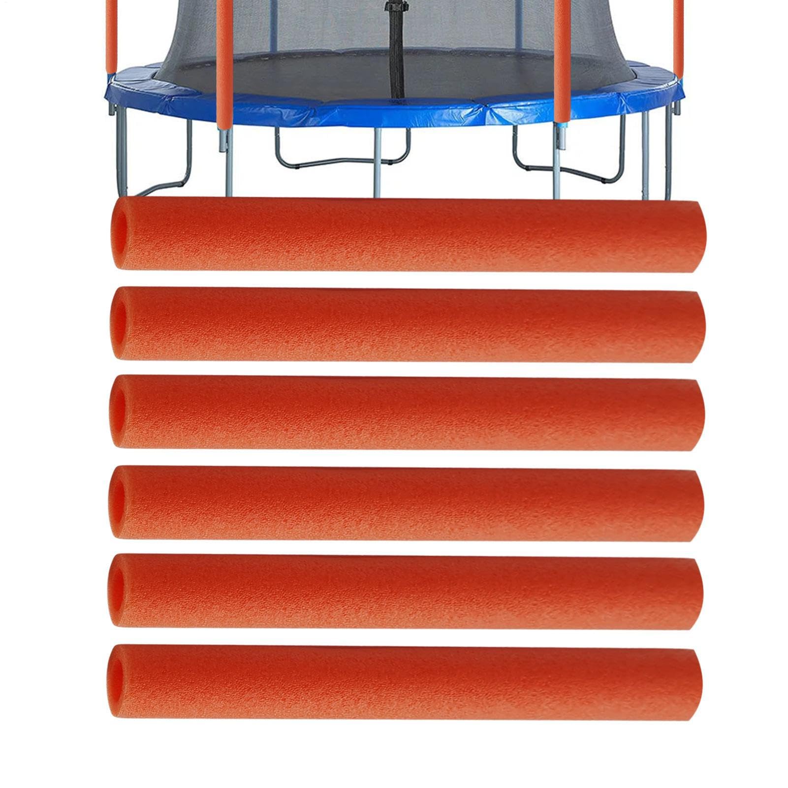 Foam Tubes for Trampoline – Attention for Injury Prevention 6 Pieces, Foam Tubes for Trampoline Pole Cover Padding | Protection For With 1 Pole
