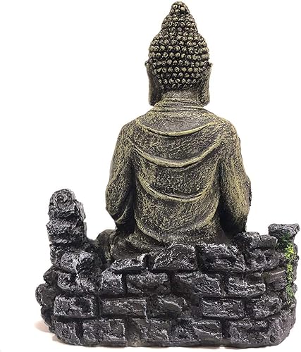 Miniatura 4 de SLOCME - Estatua de Buda para acuario, decoración de acuario, decoración de pecera, estatua de Buda