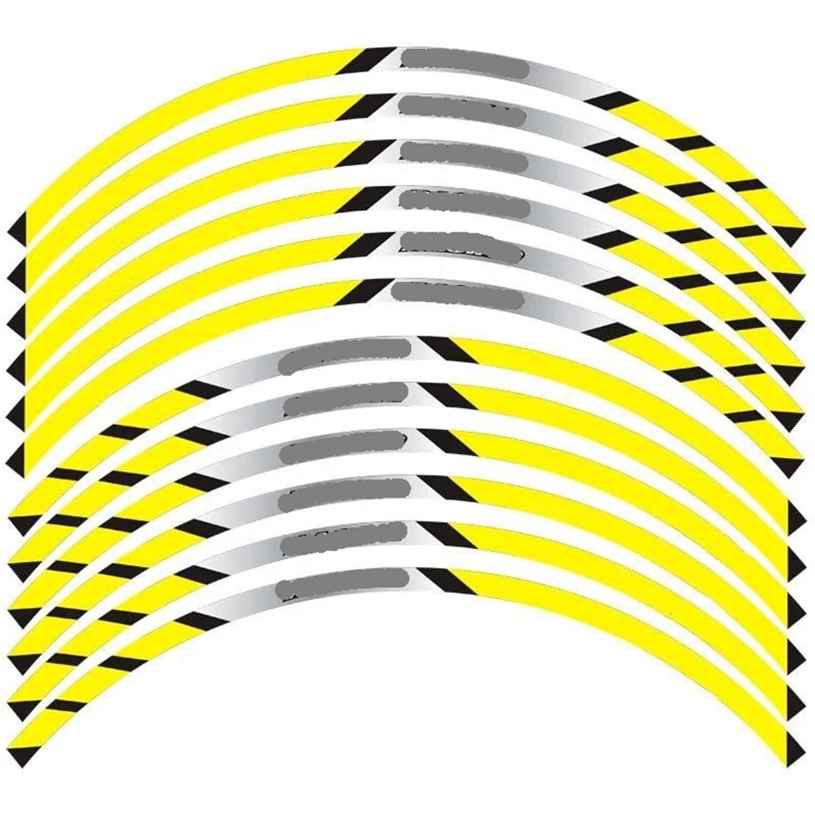 Motorcycle Wheel Sticker Decal For YAMAHA For T MAX 12 Strips Motorcycle Reflective Decals Wheels Moto Rim Stickers Decoration Styling Protection Sticker(7)