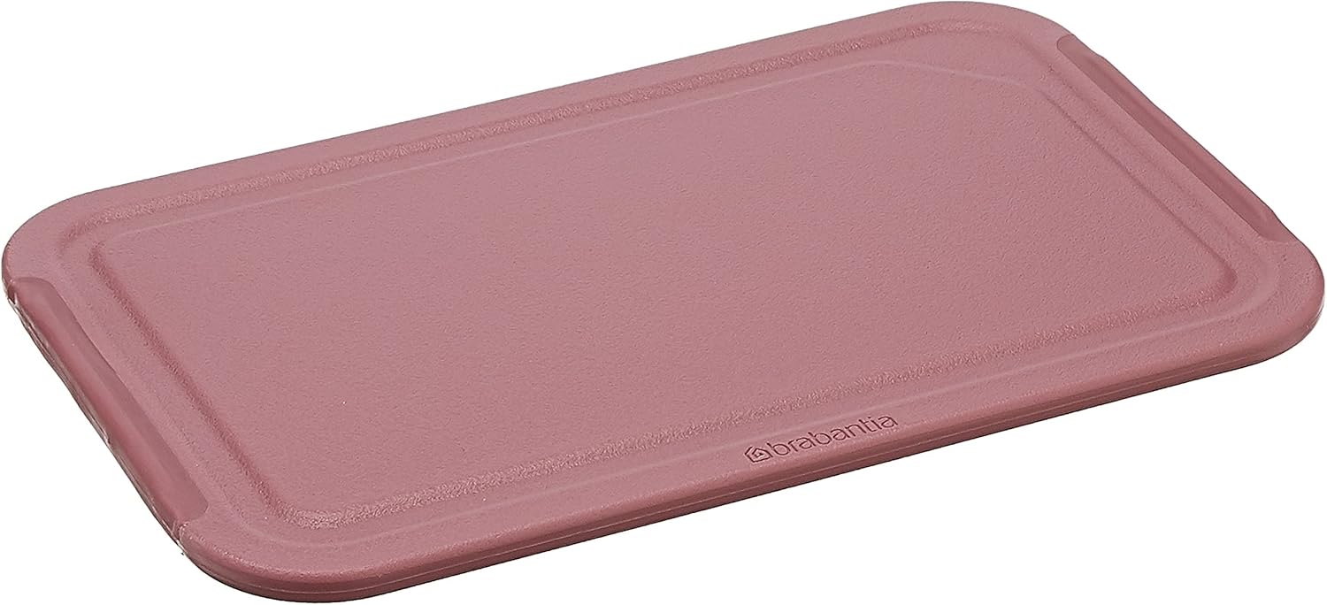 Brabantia Tasty+ Small Chopping Board (Grape Red) Non-Slip, Dishwasher Safe Cutting Board with Drainage Groove