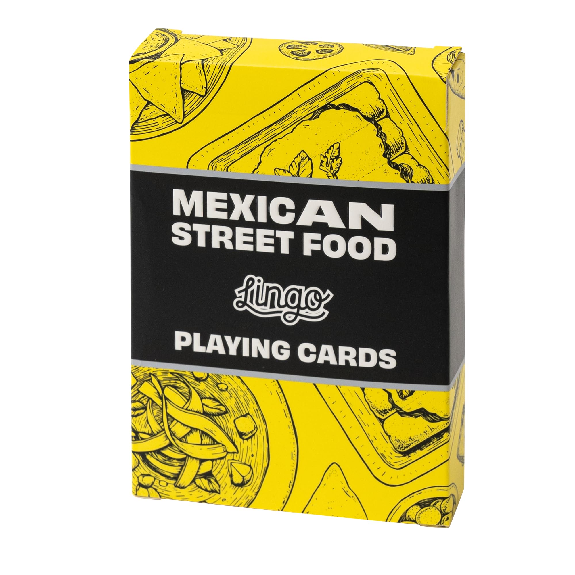 Lingo Mexican Street Food Playing Cards | Mexican Street Food Recipes & Tips Travel Flashcard Deck