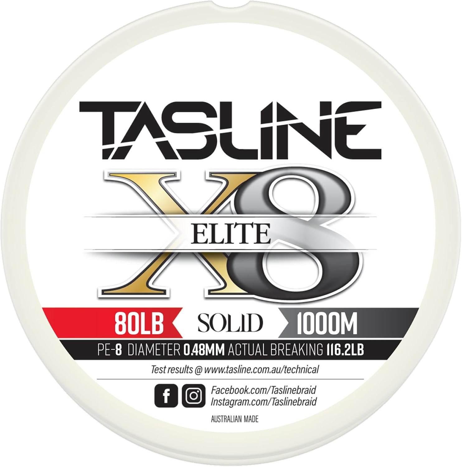 Elite Pure Spectra Solid 8X Strand Braided High Power Premium Fishing Line