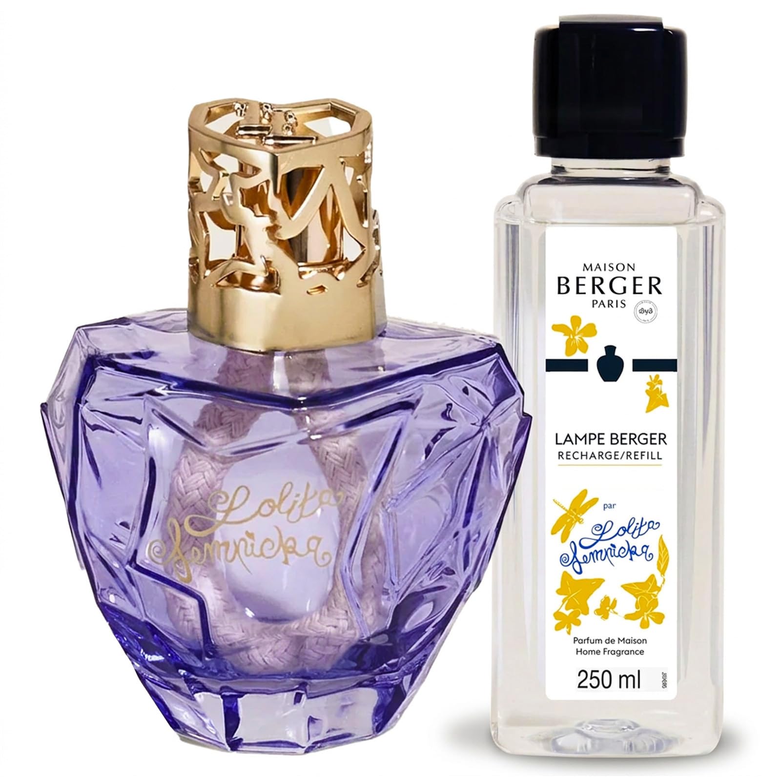 Lampe Berger Premium Lolita Lempicka Parme (X3) Gift Set (/Habitación Ambientador), Cristal, 440 ml