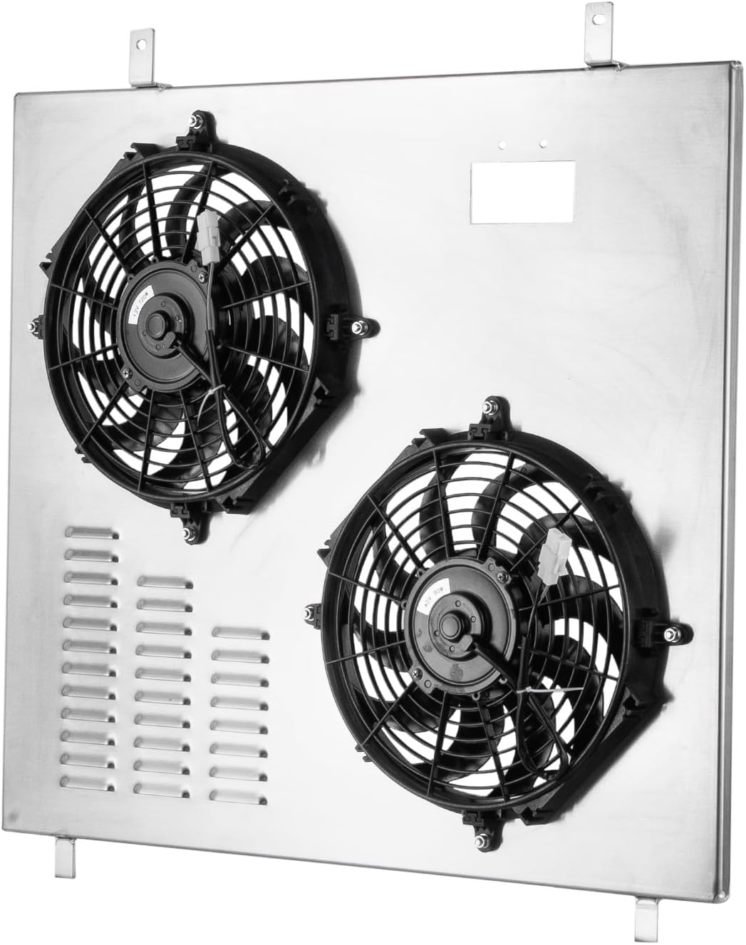 Aluminum Radiator Shroud Fan For 1999-2004 Ford F250 F350 F450 F550 6.8L 7.3L CC2171 Automotive Replacement Shroud Fan Relay kit 2000 2001 2002 2003