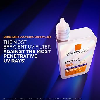 La Roche-Posay Anthelios UVMune 400 Anti-Dark Spots Fluid SPF50+ Sunscreen for Hyperpigmentation and All Skin Types, Invisible Non-Greasy Formula to Correct Uneven Skin Tone and Radiance, 50ml