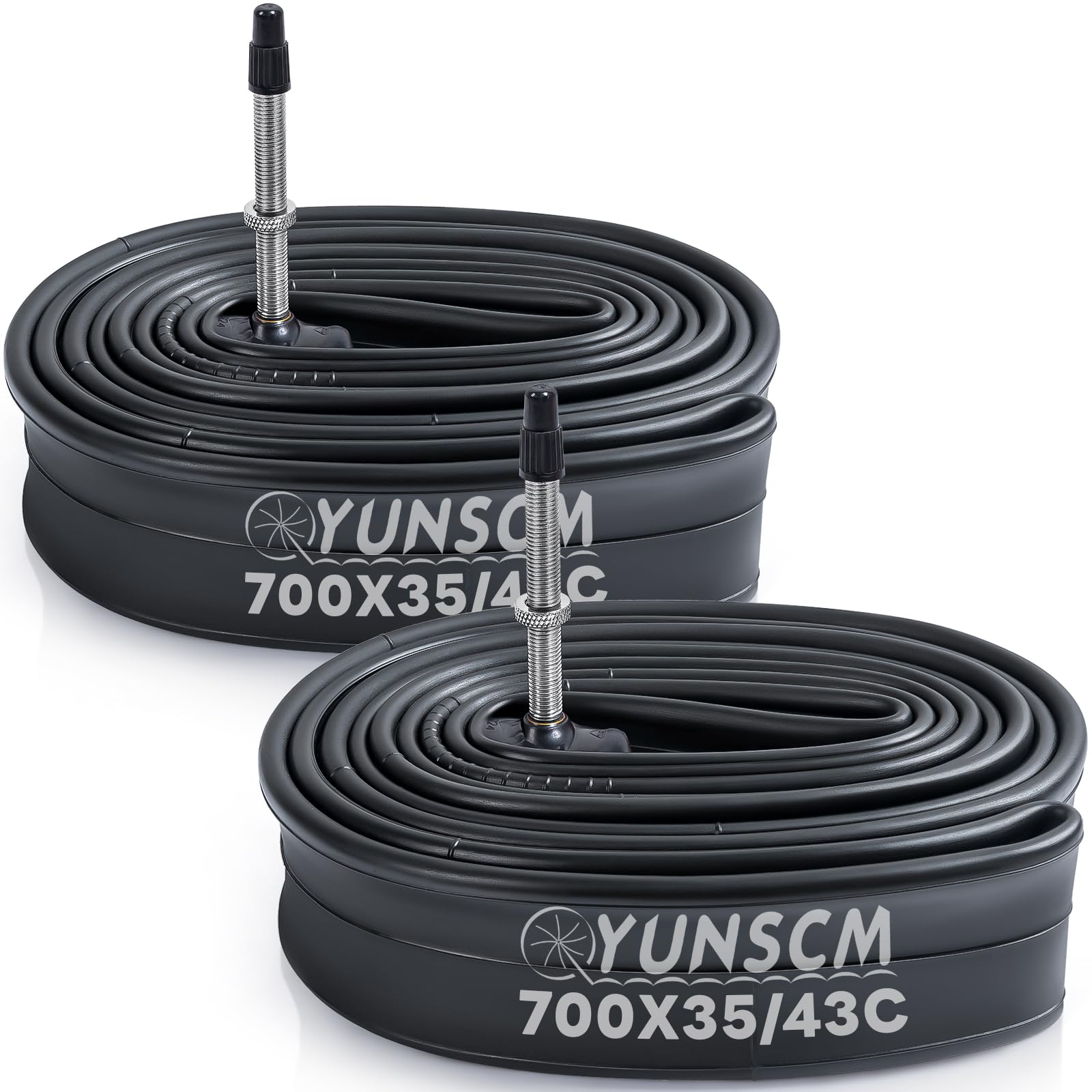 CD TUBE ９０００円 Amazon.com : 2-PCS 700x35C/38C/40C/42C/43C Bike Tubes FV48mm