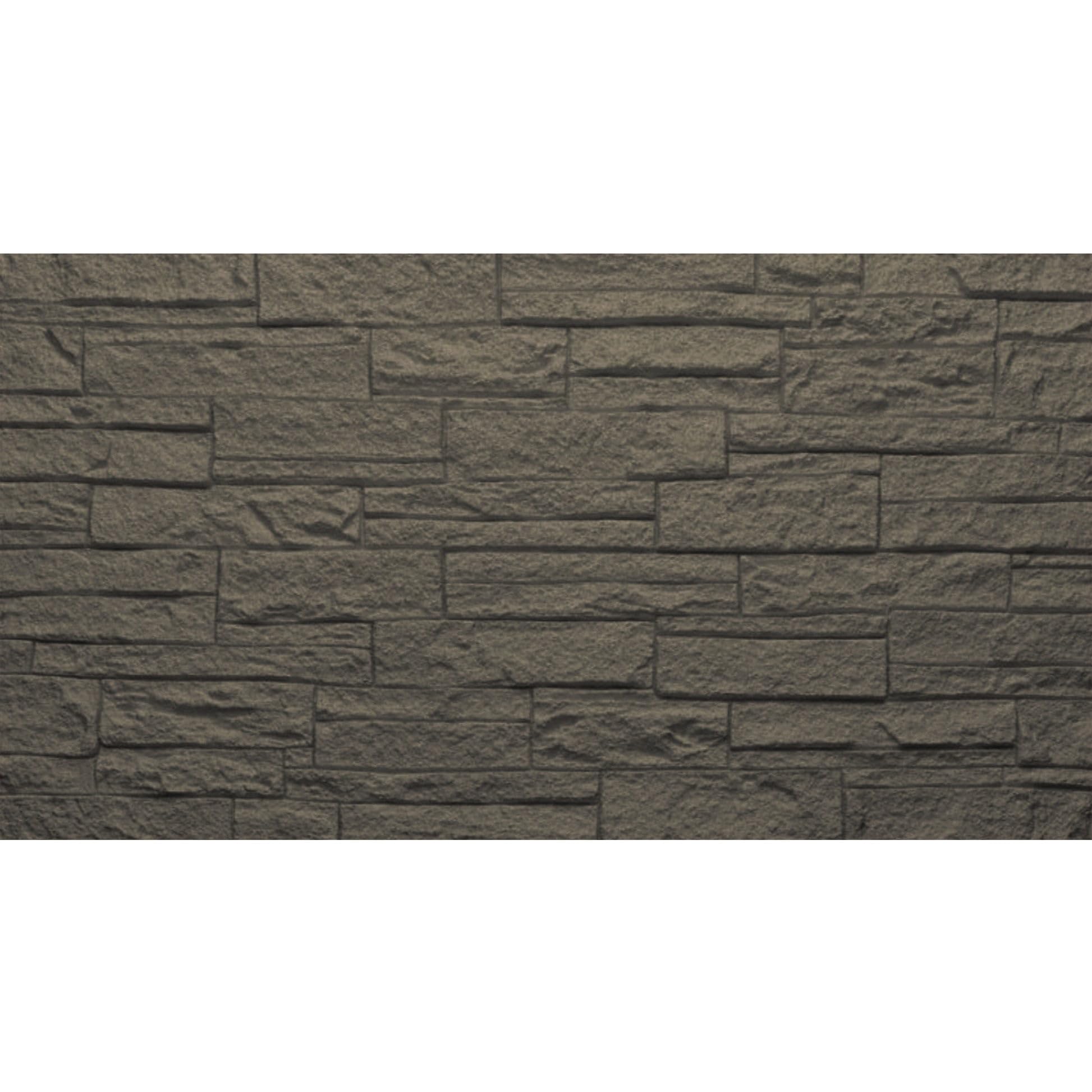 3D Cegła Kamień Dekoracyjny Panel Dekoracyjny Zestaw 12 Sztuk 8,6 mt2 Pokrycie ścienne PU 120 x 60 x 2,5 Szary Łupek