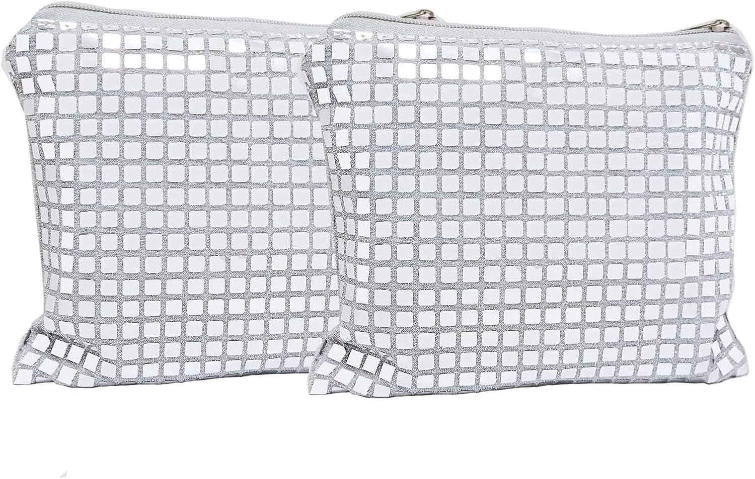 Disco Cosmetic Bags Glitter Sequin Mirror Makeup Organizer for Bachelorette Last Rodeo Bridal Shower Bridesmaid 80s 90s Gifts (2)