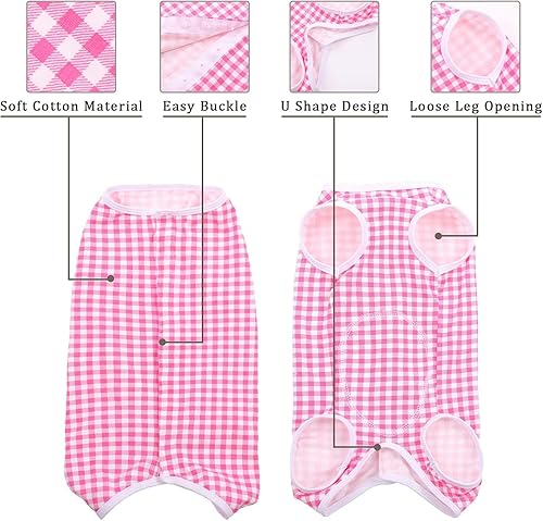 Miniatura 2 de Kuoser Traje de recuperación quirúrgica para perros y gatos, camiseta para mascotas después de la cirugía para perros, traje de recuperación