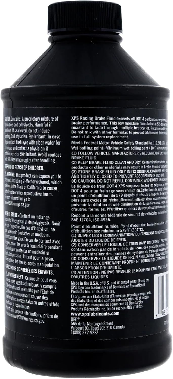 Ski-Doo Can-Am OEM RS600 XPS Racing Brake Fluid 12 Oz, 9779152