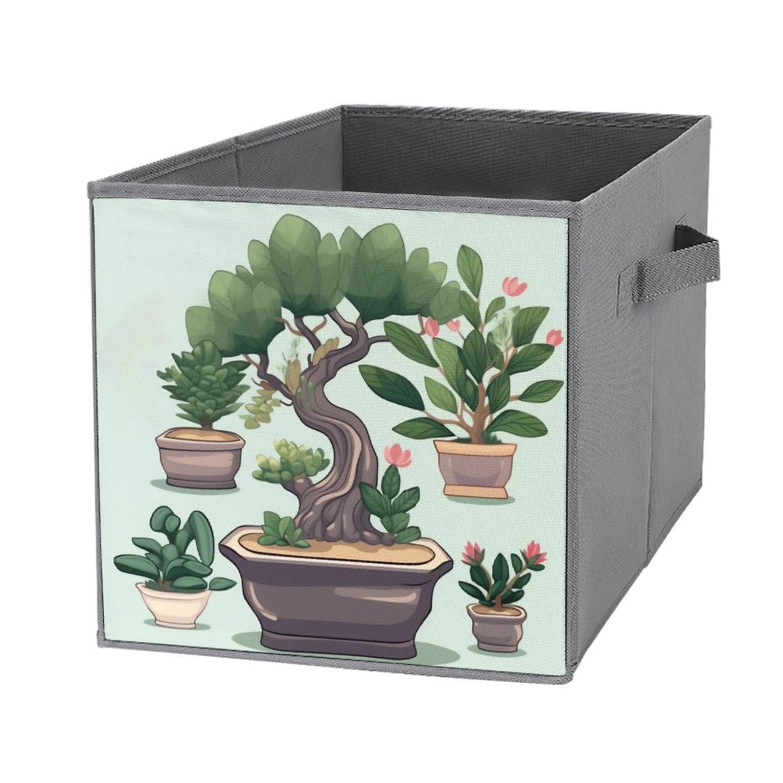 Boîte de rangement pliable avec poignées pour optimiser les petits espaces