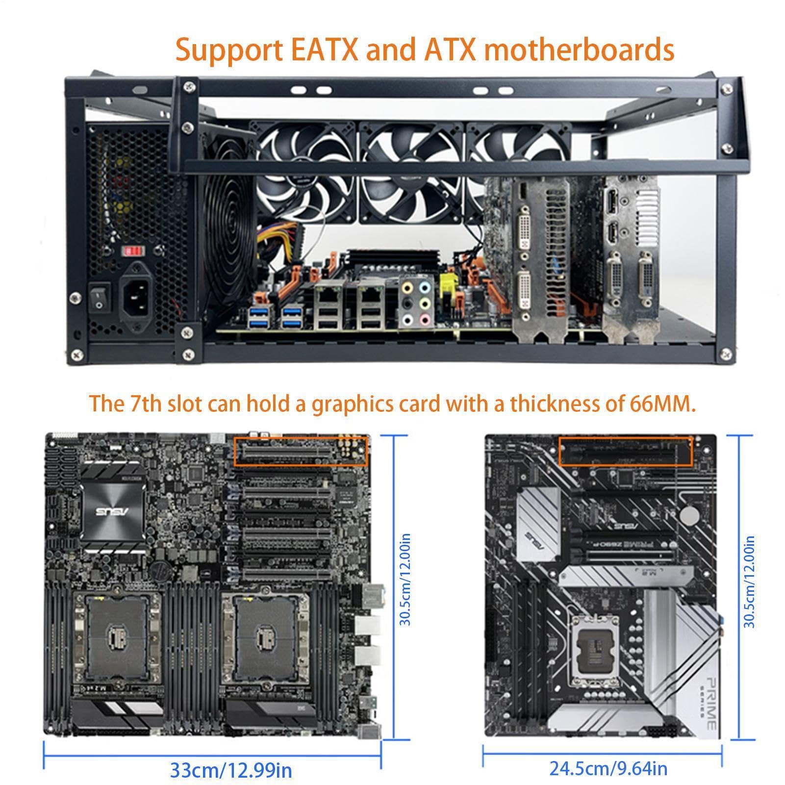 Chasis de escritorio – Carcasa de computadora, de hardware compacta | Gabinete de bricolaje para construcciones personalizadas que soportan la instalación eficiente de componentes y configuración