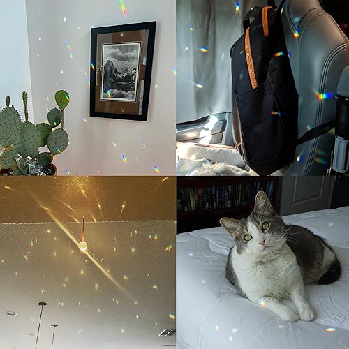 Miniatura 3 de Colgante de prisma de cristal transparente 1.77 pulgadas