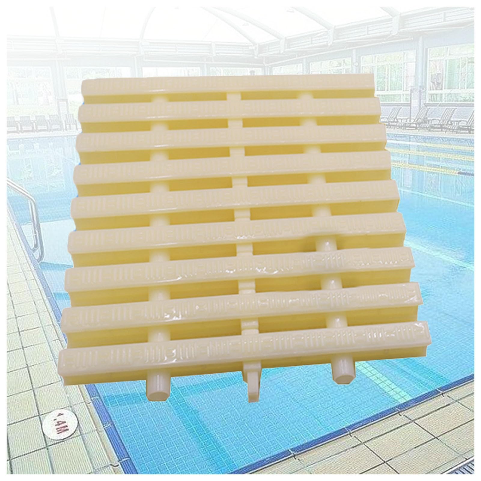GJMSSMY ABS Pool Grille Drainage System, 360° Flexible Channel Drain for Swimming Pools, Splicing Ditch for Open Decks, Bathrooms & Kitchens - 20x100cm, Set of 4
