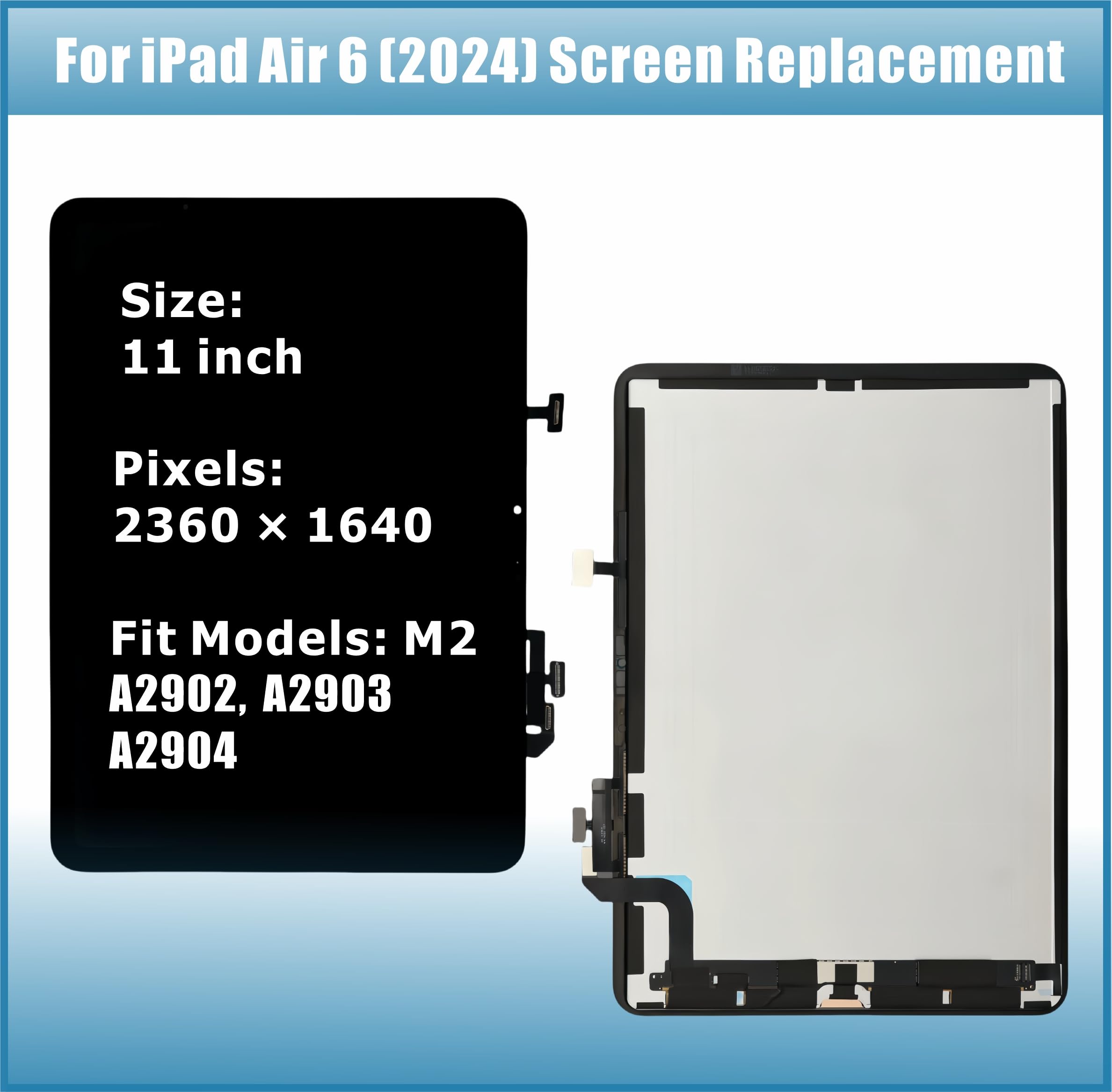 Amazon.com: ZTR for iPad Air 6 6th 11'' (2024) M2 Screen