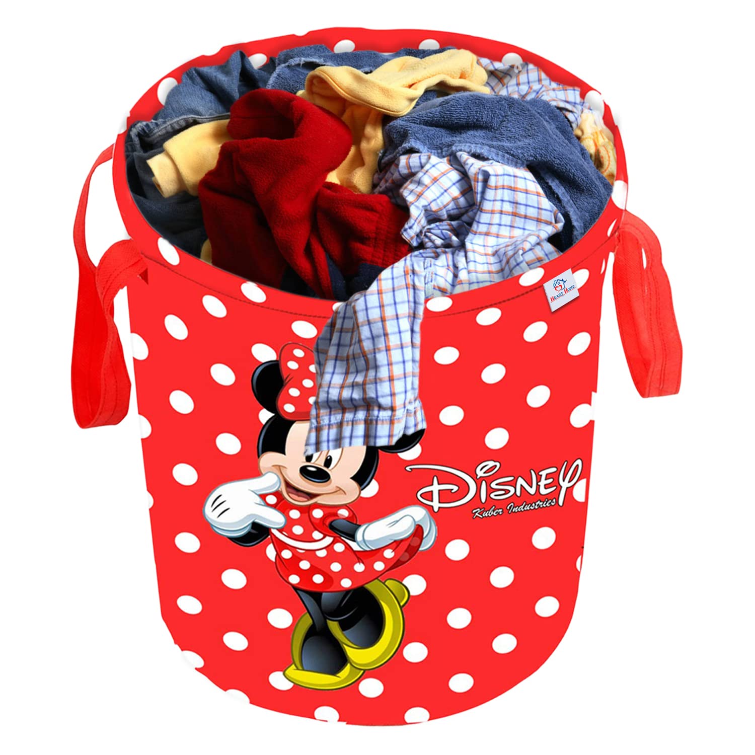 Heart Home Minnie Print Polyester Foldable Large Laundry basket with & Handle 45 liter (Red) (B09VGJ1XW1) Amazon Price History, Amazon Price Tracker