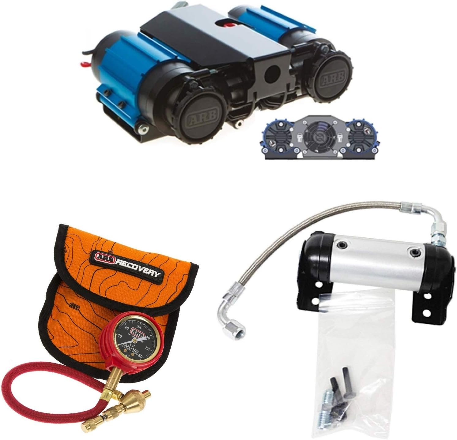 ARB 171503 CKMTA12 ARB505 Air Compressor Manifold with EZ Delator and 12 Volt On