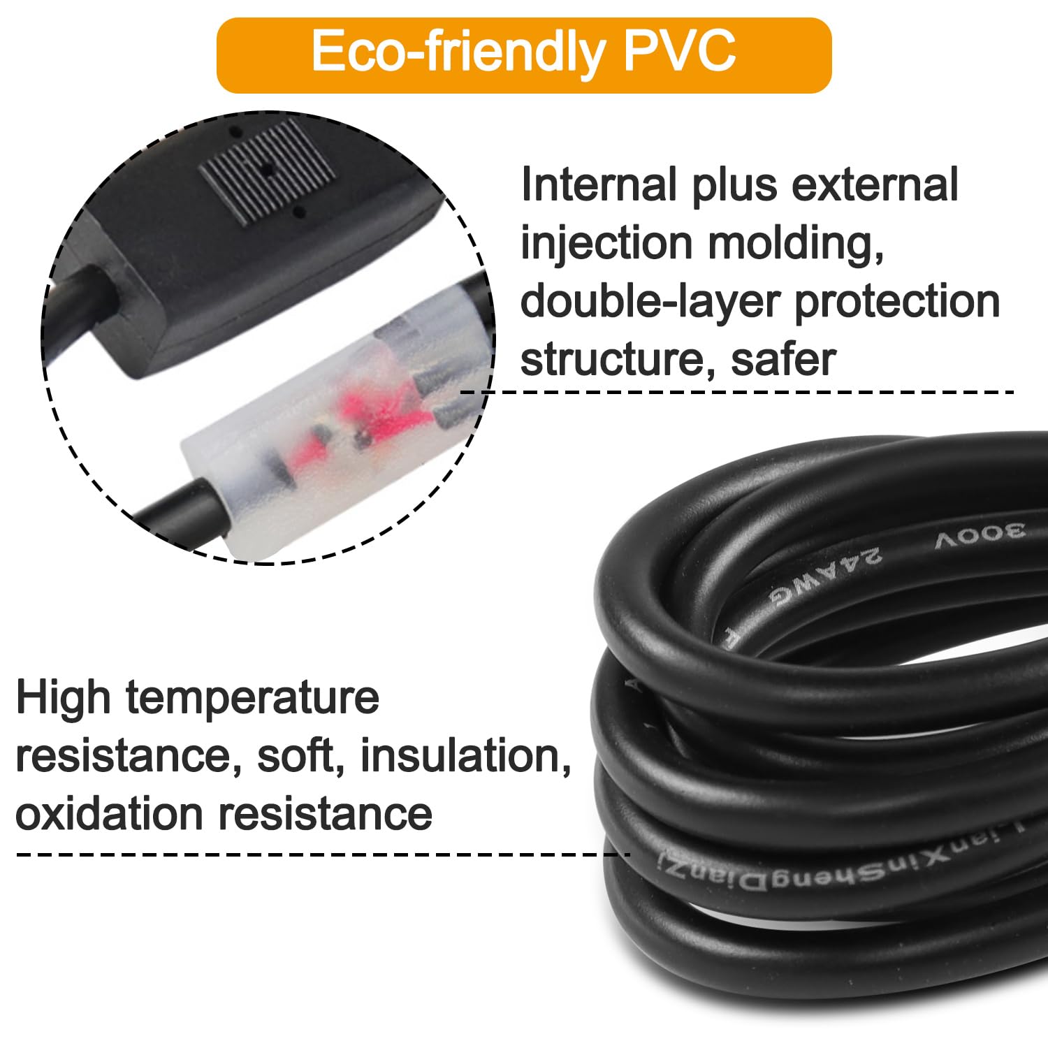 2x USB Auf DC5521 Y-Splitter Kabel, 5V, 3,3 Fuß – Zum Anschluss Von Lüftern, LED-Lichtern Etc.