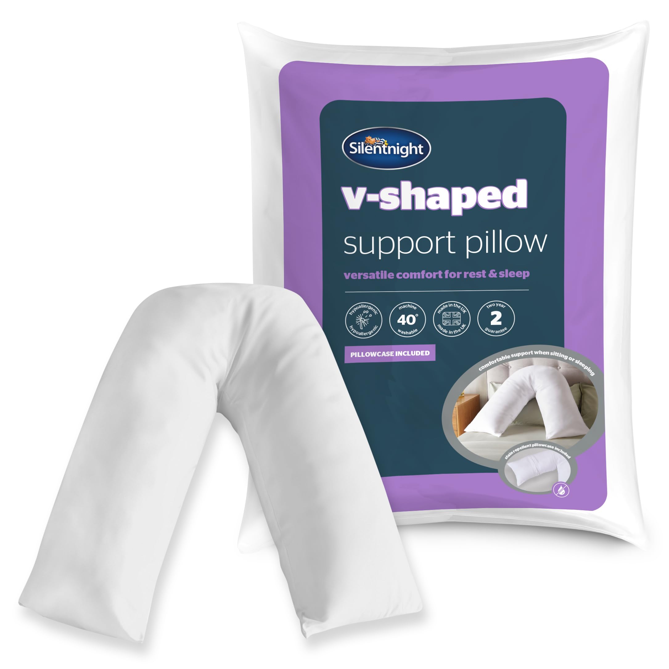 Silentnight V Shaped Support Pillow