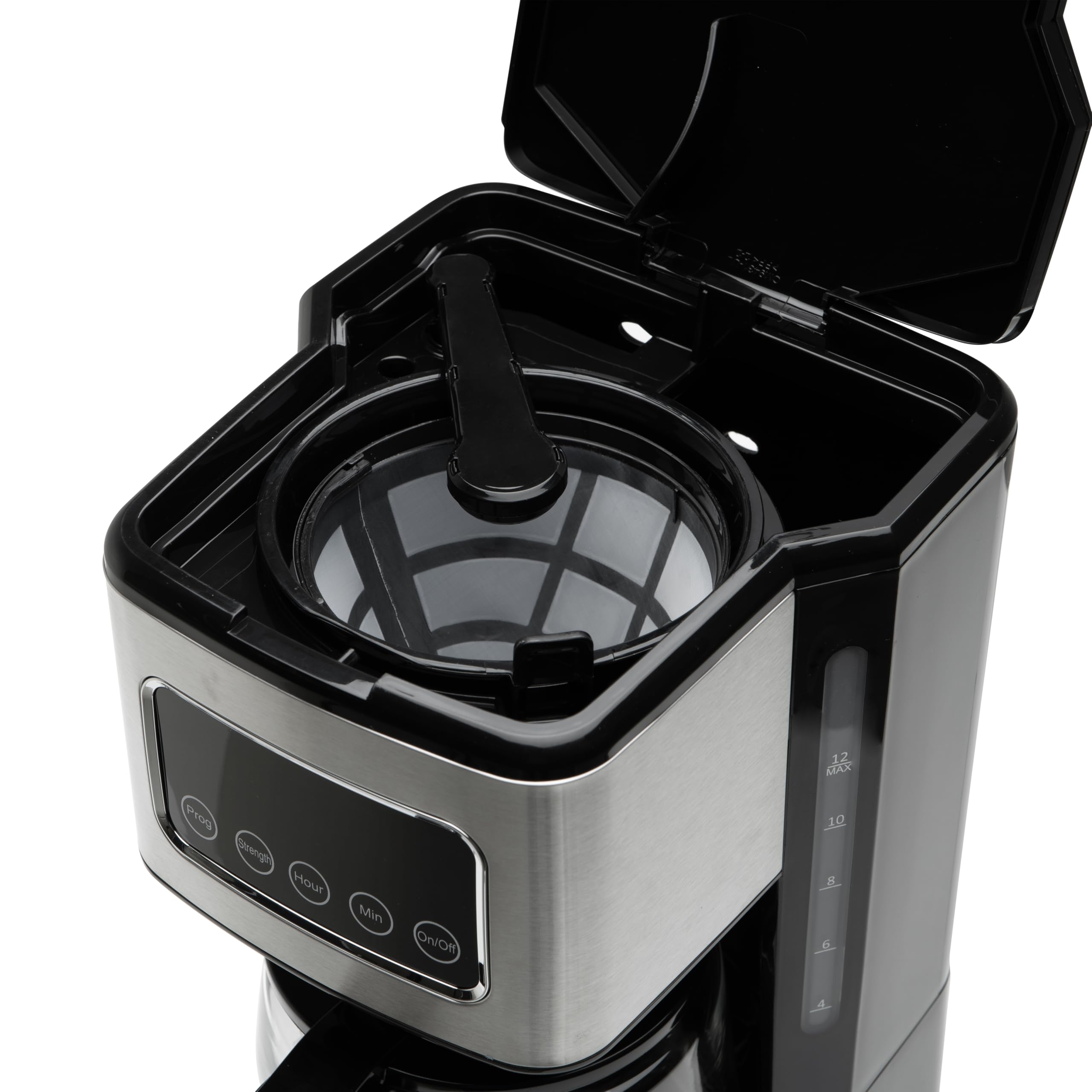 Orbegozo CG 6015 Cafetera de goteo programable 15 tazas, 900W, café listo a la hora deseada, panel táctil, jarra de cristal 1.5L, filtro permanente y apagado automático