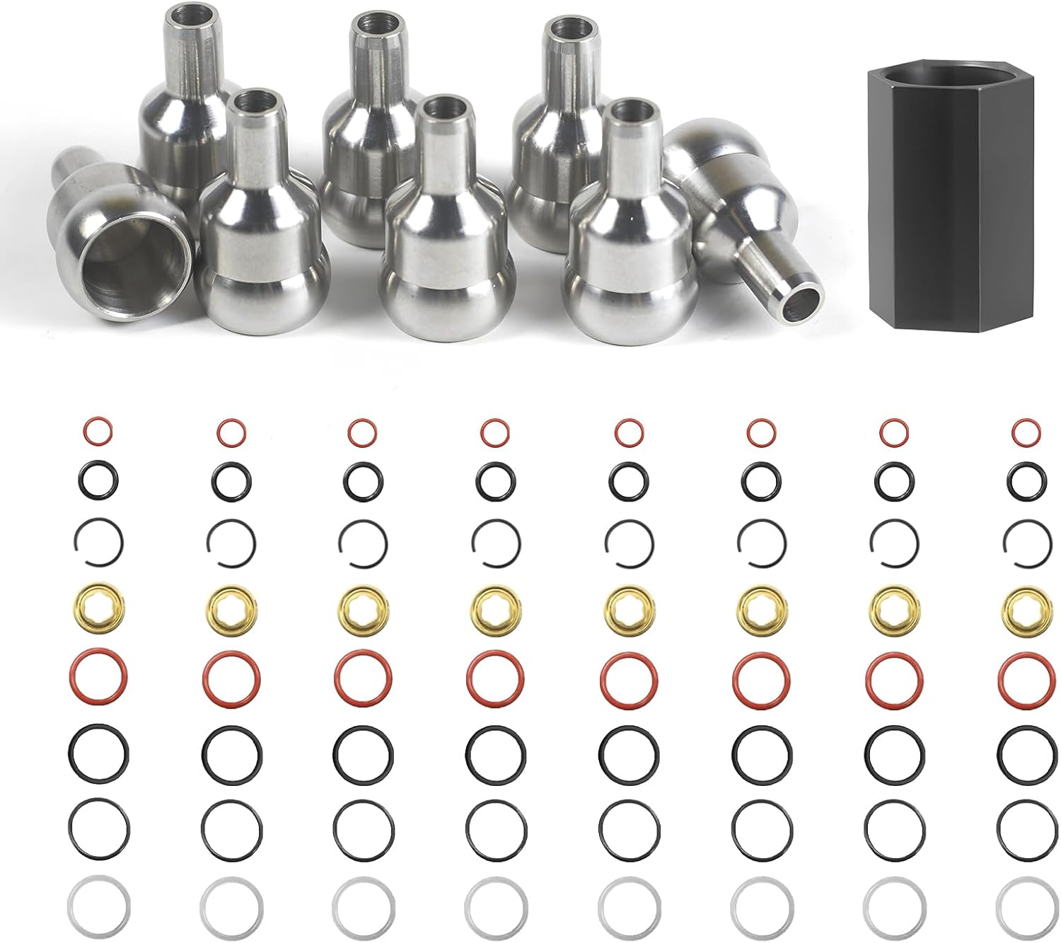 High-Pressure Oil Rail Leak Repair Kit for 2003-2010 Ford 6.0L Powerstroke – Includes Seal & O-Ring Set with Removal Tool