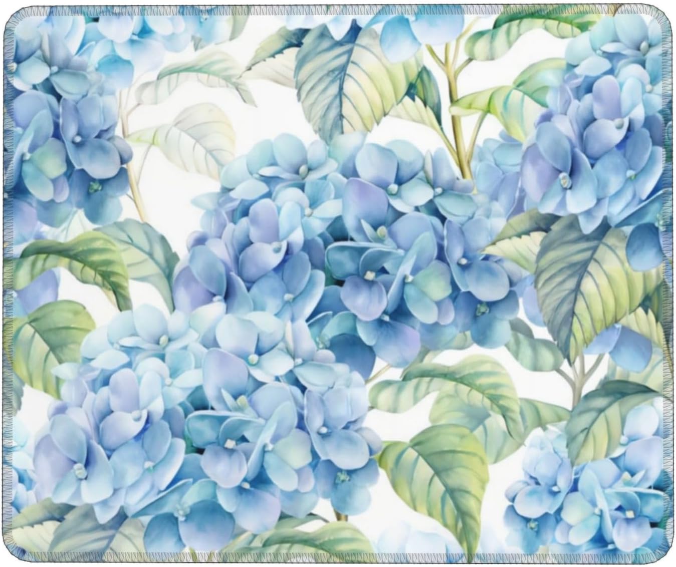 Hydrangea Print Mouse Pad for Laptop & PC, Cute Mousepad Personalized Mousepads Design for Women Men, 10 x 12 inch