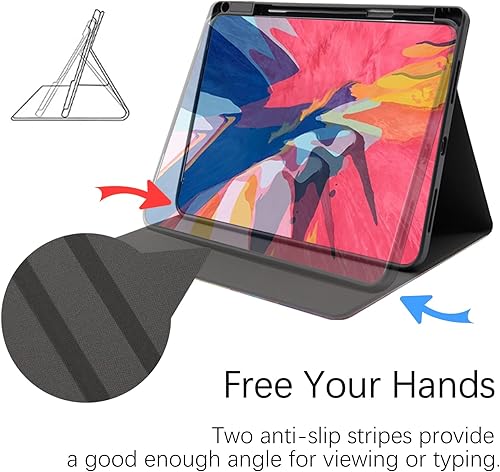 Miniatura 5 de Berkin Arts Funda para iPad Pro de 12.9 pulgadas 2022 (6. generación)2021 (5 generación)iPad Air 6 2024 (M2), funda de cuero de primera calidad,