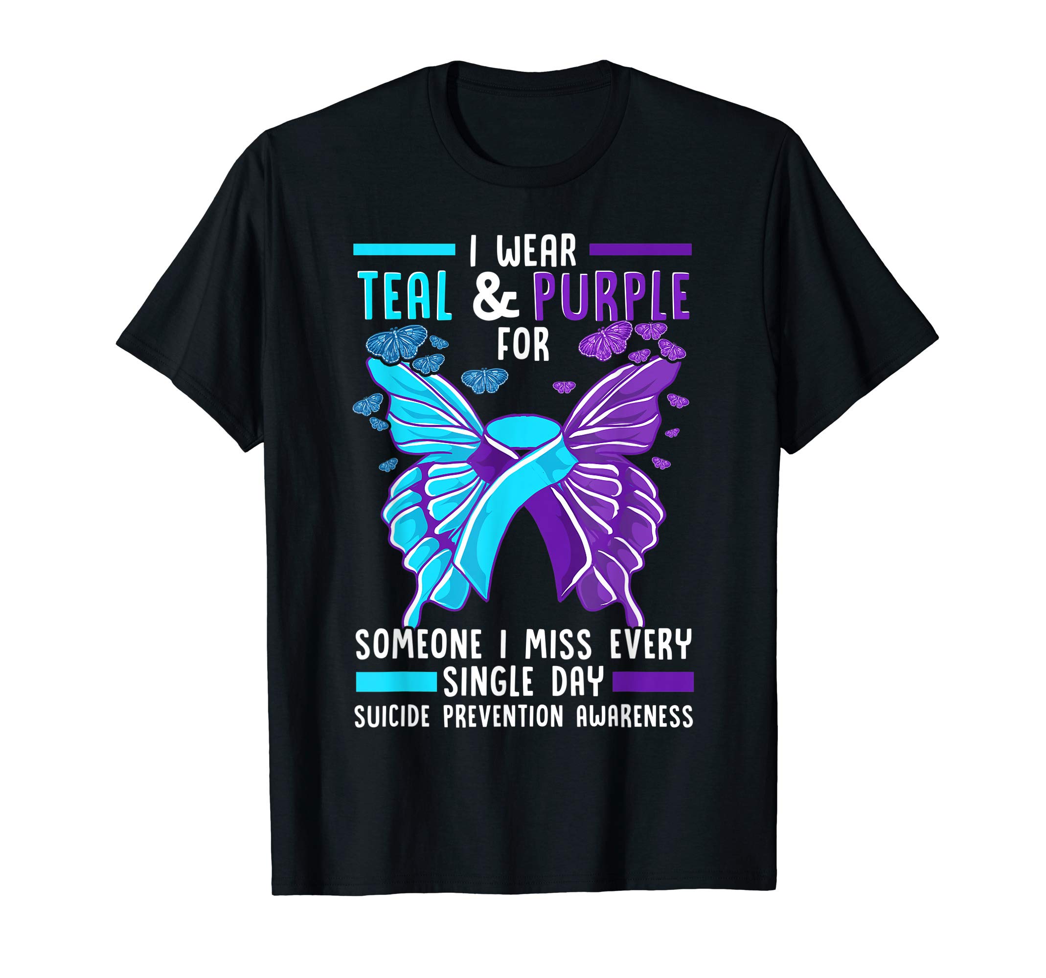 Suicide Prevention Shirt Suicide Awareness Ribbon Support T-Shirt
