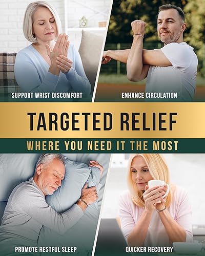 Miniatura 10 de MagnetRX Pulseras magnéticas de cobre  Pulsera efectiva de cobre puro para hombres y mujeres  Brazalete de cobre ajustable para terapia magnética