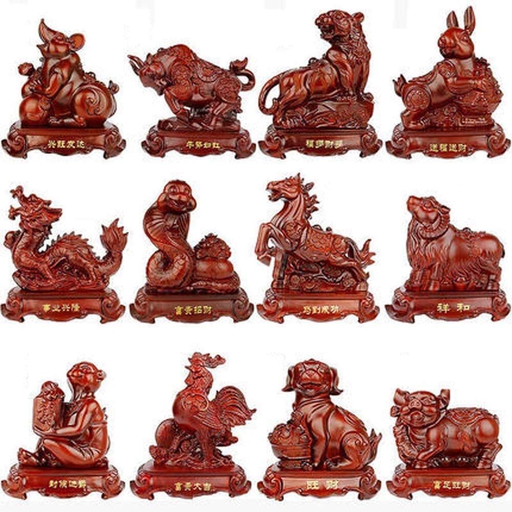 Estatuas y esculturas de jardín para decoración de oficina en casa, figuras y adornos de resina, decoración de Feng Shui para inauguración de la casa y regalos de felicitación