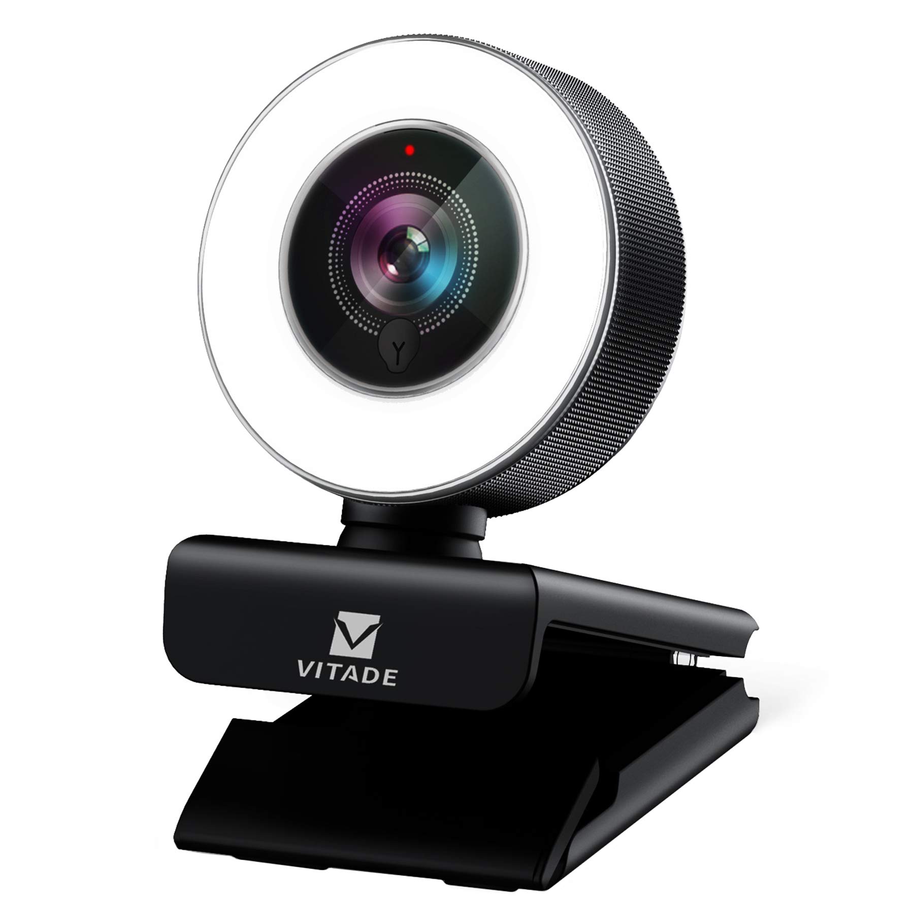 Webcam with Microphone, HD 1080p Web Camera 960A Streaming Webcam with Ring Light, USB Webcam for Zoom YouTube Skype Teams Twitch/Laptop Desktop/Calls Conference Teaching Streaming and Gaming