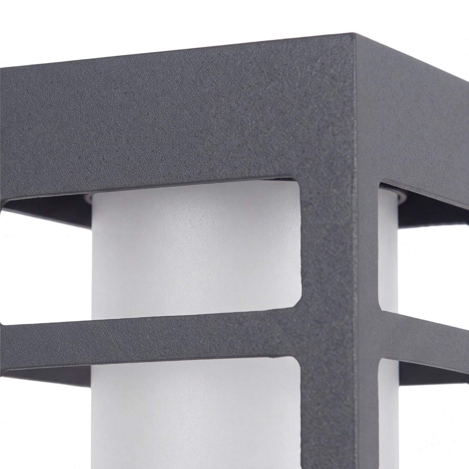 Licht-Erlebnisse Außen Wandlampe Anthrazit IP54 eckig E27 Modern vielseitig Außenleuchte Hauseingang Terrasse
