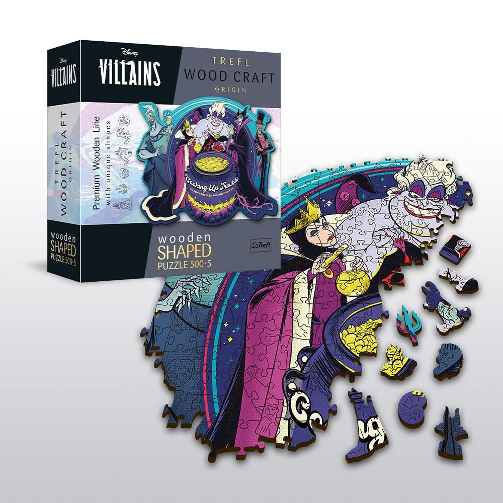 Trefl - Wood Craft Villains Puzzle, Multi-Colour, 20196, Multicoloured - Image 2