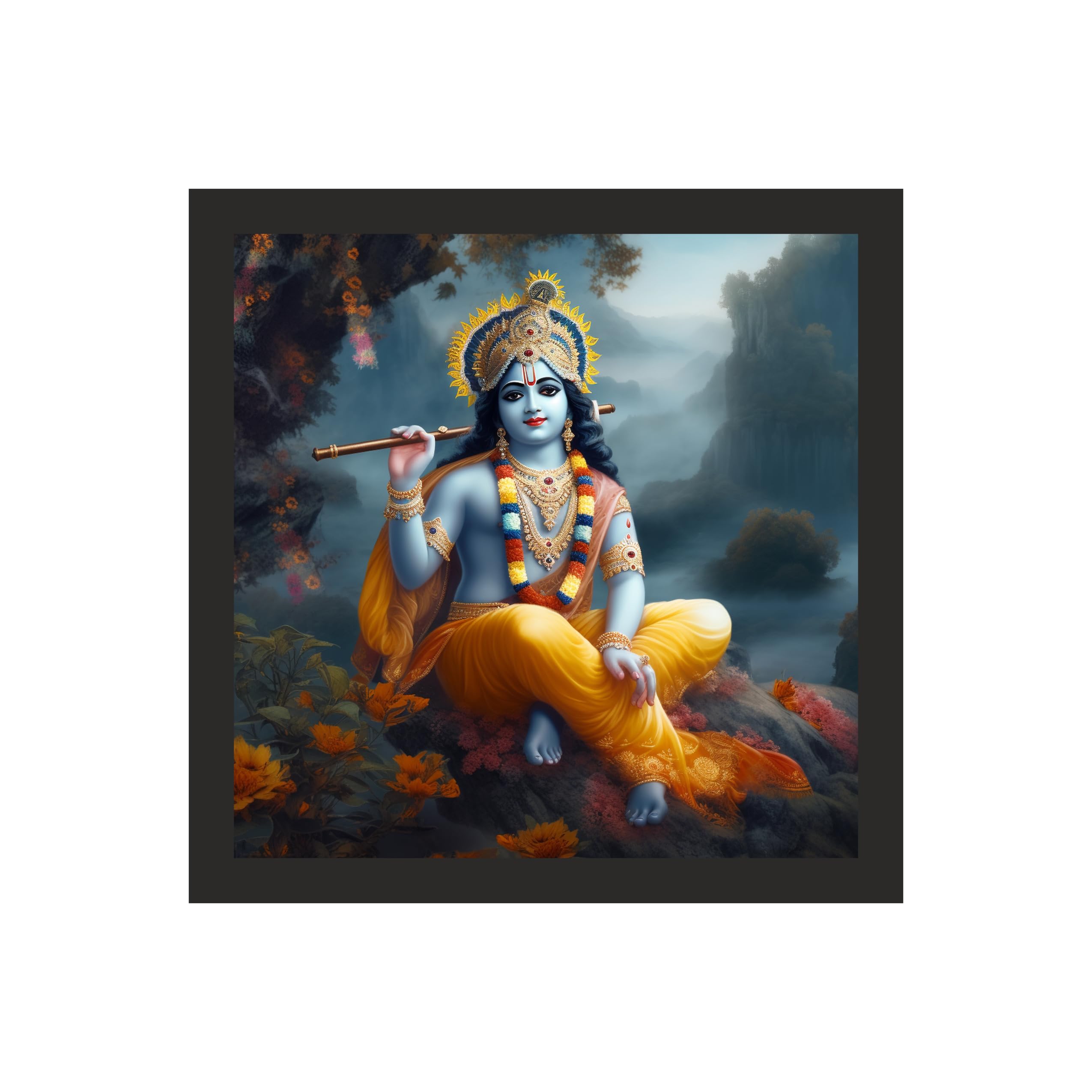 Grand Serene Krishna Art - 24x24