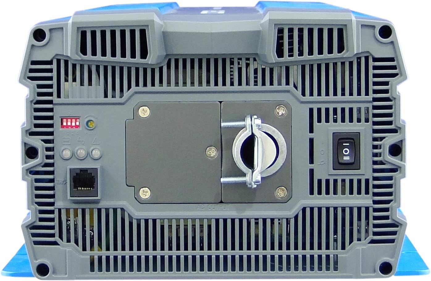 Rear panel of COTEK SP-4000-124 Inverter with AC output and controls