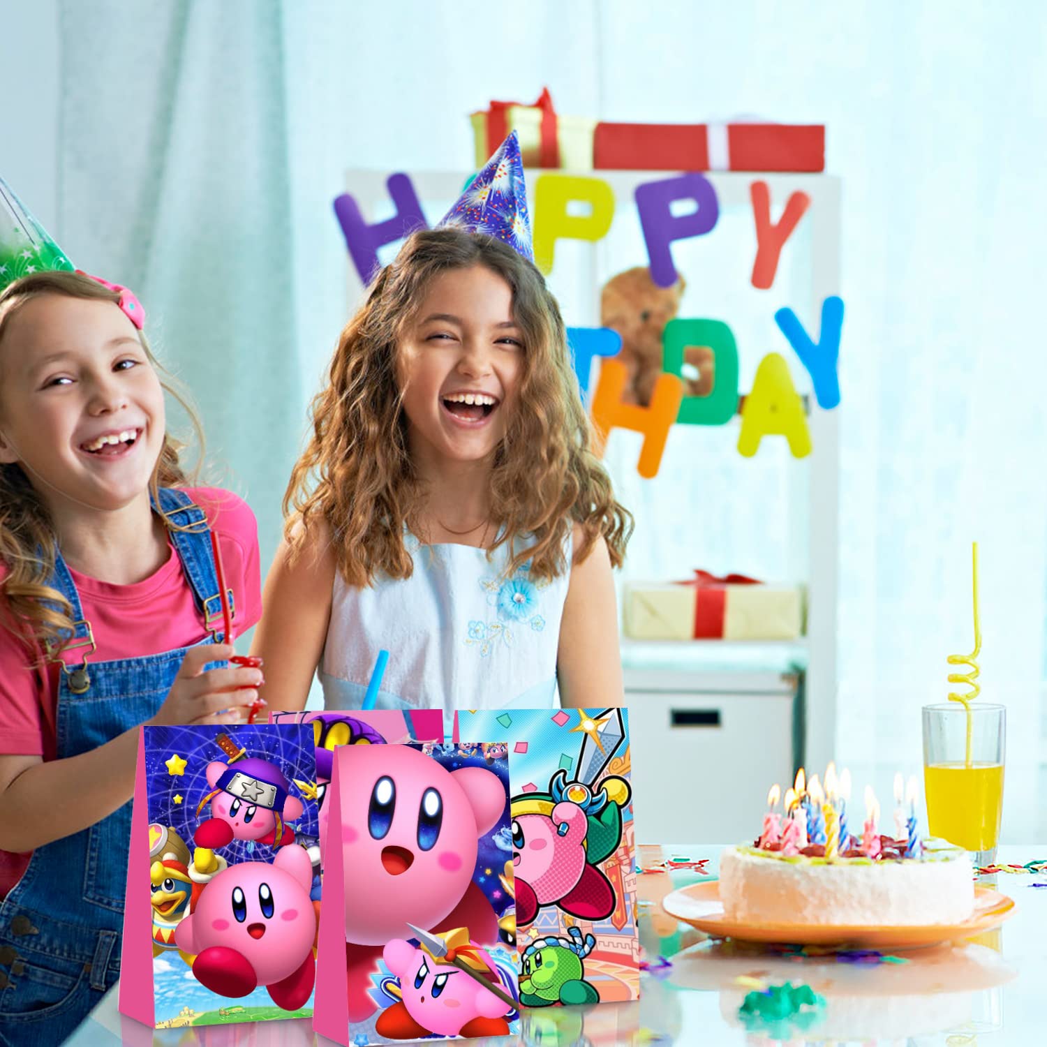 12 Stück Dem-0n Hun-ters Geschenktüten, Papiertüten mit 12
