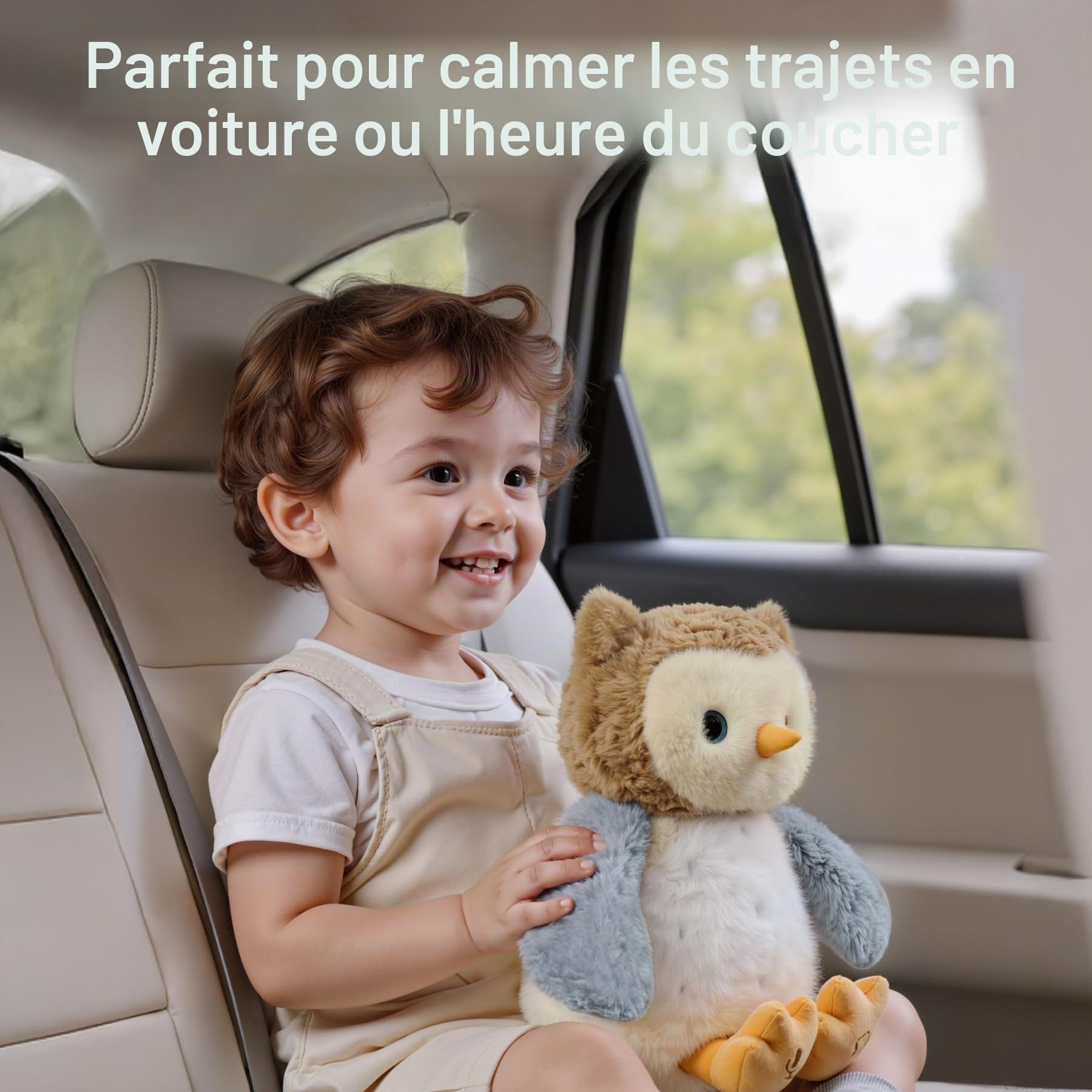 Peluche Animal Qui Danse et Repete pour Bebe, Interactif Musical Hibou Jouet avec Enregistrement, Dansante Parlante Jouets Enfant, Peluches Animaux Interactifs