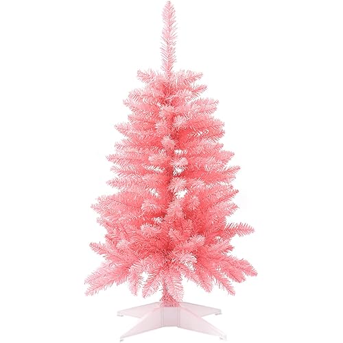 Small Christmas Tree 4FT Artificial Mini Xmas Tree for Christmas Holiday Decor,Hot Pink