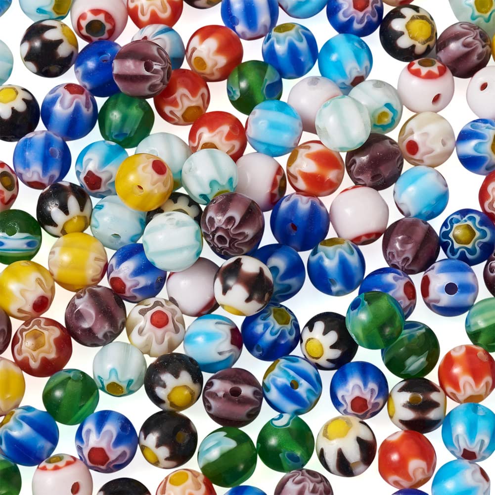 Perline Millefiori perline di vetro fatte a mano perline