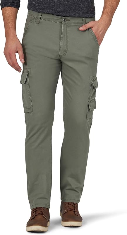 Wrangler Authentics Pantalón cargo cónico regular para hombre