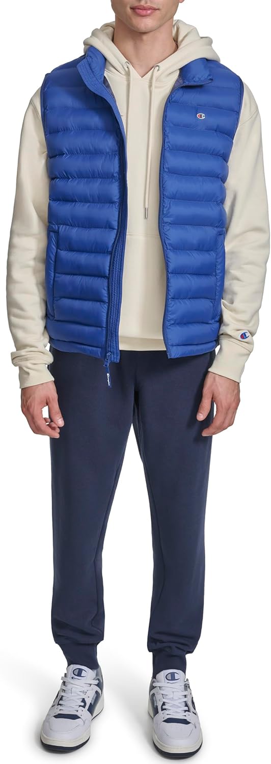 Champion Men's Packable Puffer Vest With Stand Collar - Image 2