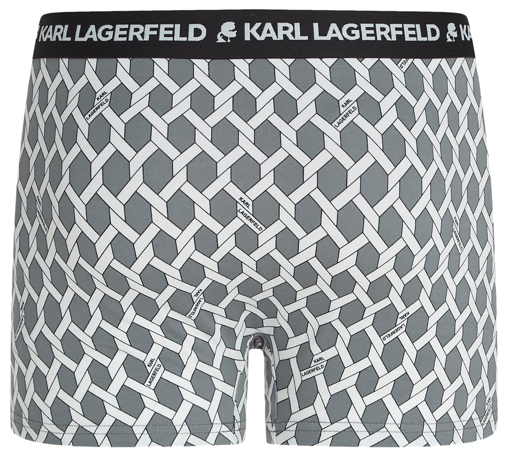 KARL LAGERFELD Uomo Geometric all Over Print Trunk (3 Pack)