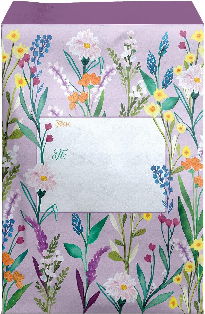 Jillson & Roberts 6-Count Foam Padded Mailing Envelope, Colorful Tyvek Mailer for Gifts, Under the Sea, Small